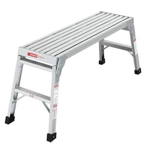 6 ft. Reach Portable Folding Work Aluminum Step Stool Drywall Safe ANSI Approved of Capacity 225 lbs. with Non-Slip