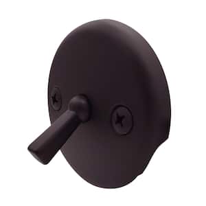 3-1/8 in. Two-Hole Trip Lever Overflow Face Plate and Screws in Oil Rubbed Bronze
