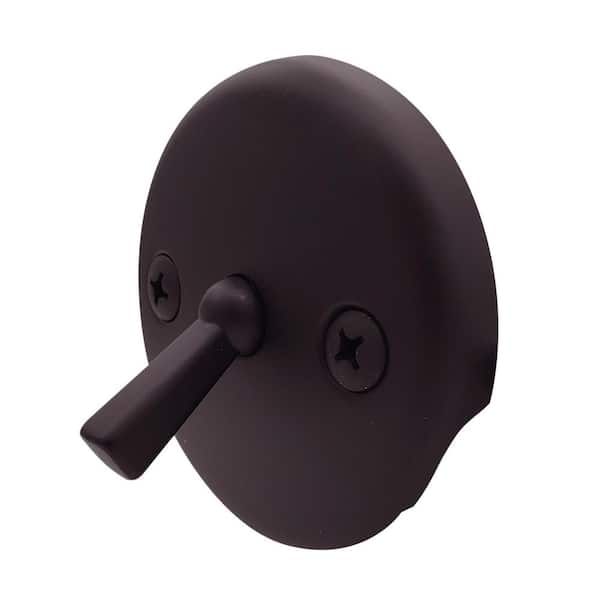 Westbrass 3-1/8 in. Two-Hole Trip Lever Overflow Face Plate and Screws in Oil Rubbed Bronze