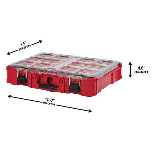 Milwaukee PACKOUT 11-Compartment Small Parts Organizer (3-Pack) 48