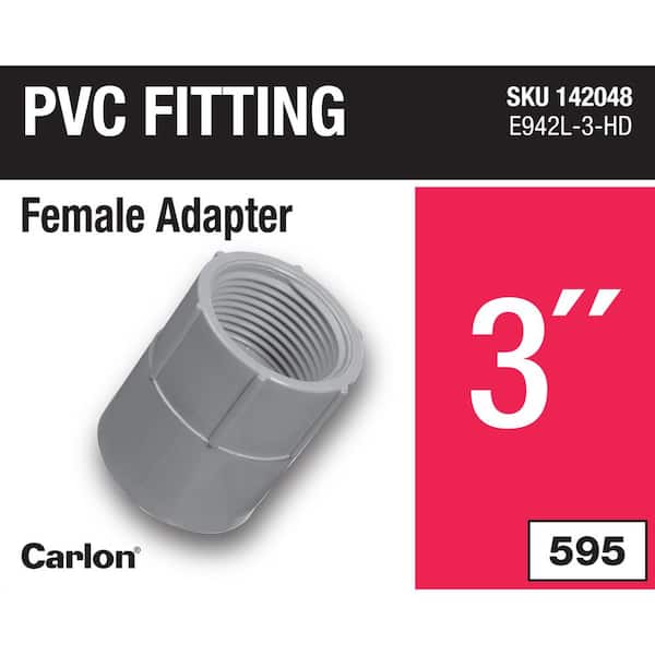 3 in. Electrical PVC Female Adapter