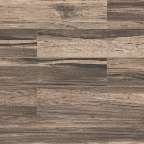 MSI Carolina Timber Saddle 6 in. x 24 in. Matte Porcelain Floor and Wall Tile (60Cases/581.4sq. ft./pallet)