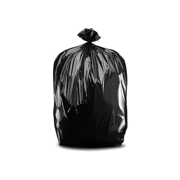 Large Black Garbage Bags 40-45 Gallon Rubbermaid Compatible Trash Bags 