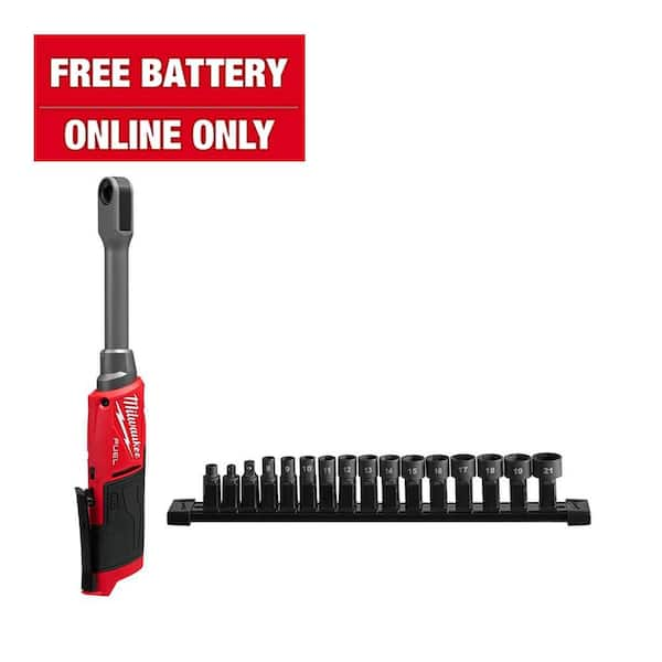 M12 FUEL INSIDER 12V Lithium-Ion Brushless Cordless 1/4 in. - 3/8 in. Extended Reach Box Ratchet (Tool-Only)