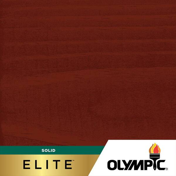 Olympic Elite 3 gal. Spiced Red SC-1022 Solid Advanced Exterior Stain and Sealant in One