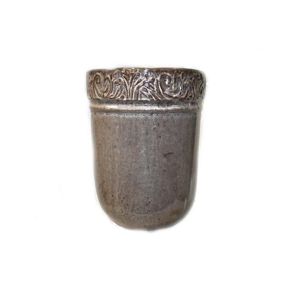 MARIPOSA POTTERY 12.25 in. Ceramic Small Jackson Bullet Pot in Coffee