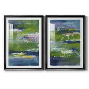 Bales of Color I by Wexford Homes 2-Pieces Framed Abstract Paper Art Print 30.5 in. x 42.5 in.
