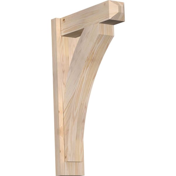 Ekena Millwork 6 in. x 30 in. x 18 in. Douglas Fir Thorton Craftsman Smooth Outlooker