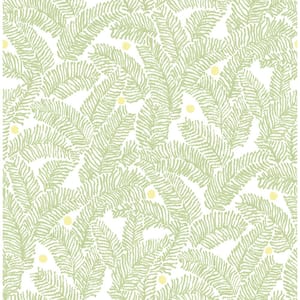 A-Street Prints Posey Green Vines Wallpaper