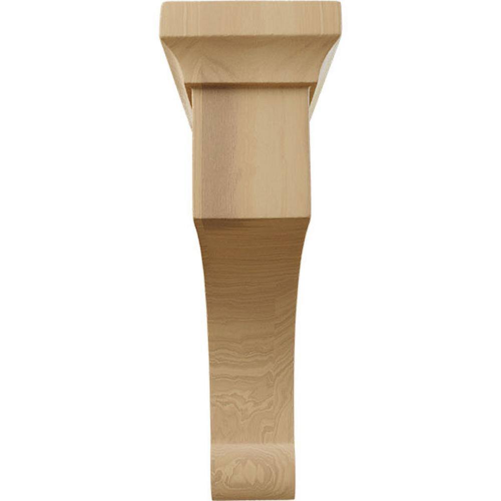 Medium Cherry Wood Corbel Bracket, 2.5" x 6" x 8"