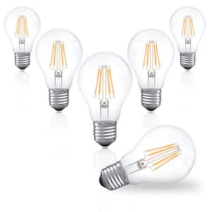 6-Watt (60-Watt Equivalent), A19 LED, Dimmable Light Bulb, Daylight E26/Medium (Standard) Base 5000K (Set of 6)