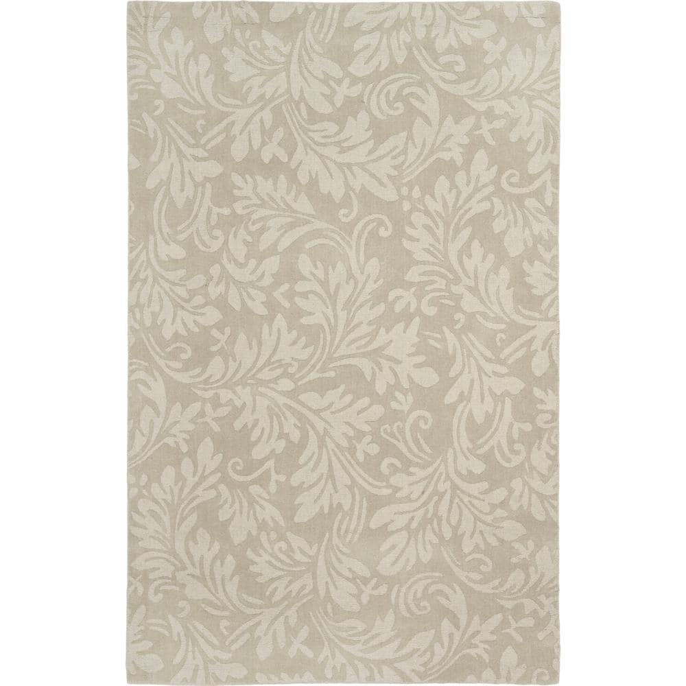 Sage Elegance Hand-Loomed Wool 4' x 6' Tufted Area Rug