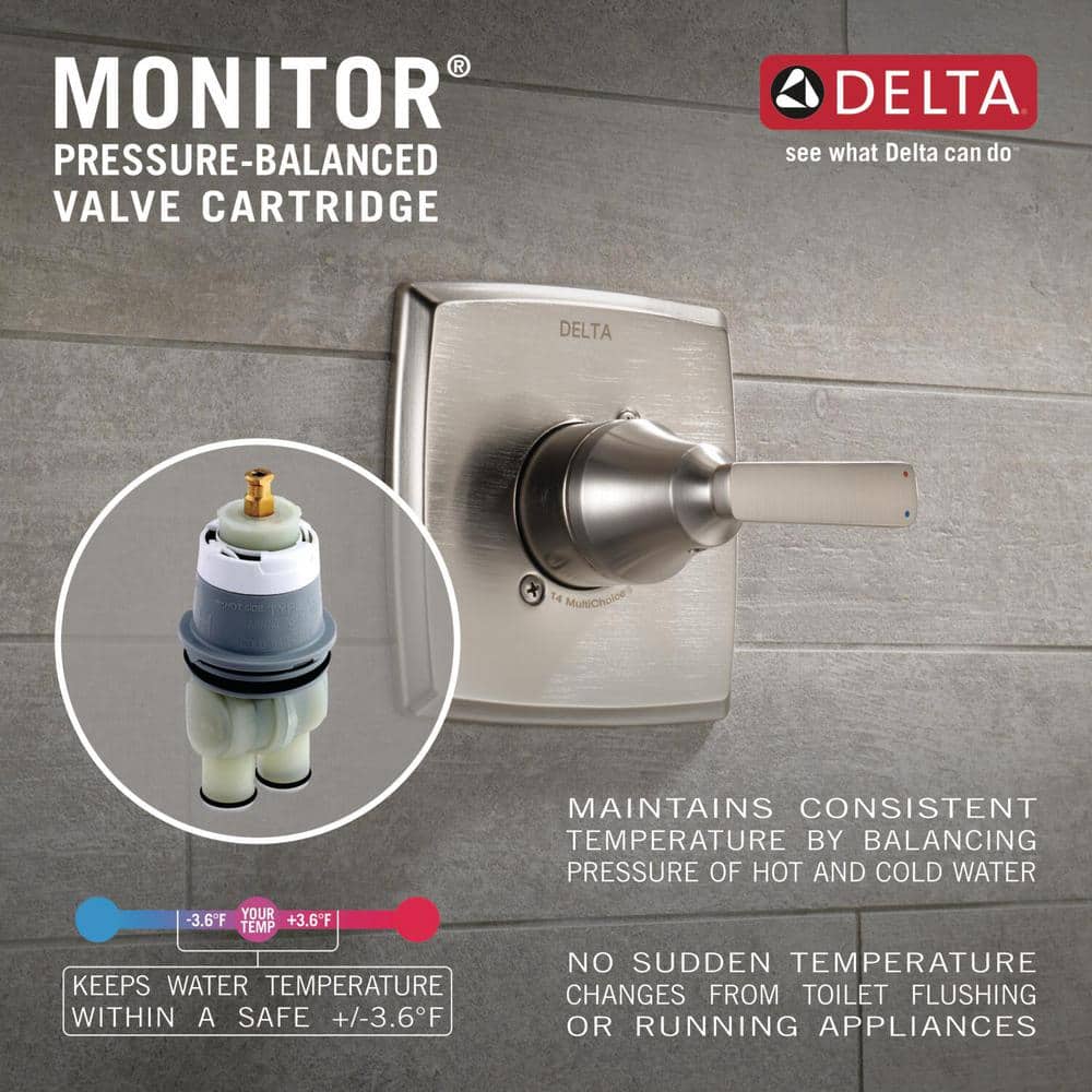 Stainless Steel Modern Single Function Tub and Shower Faucet