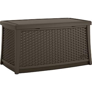 Elements Plastic Outdoor Coffee Table with Storage- Java