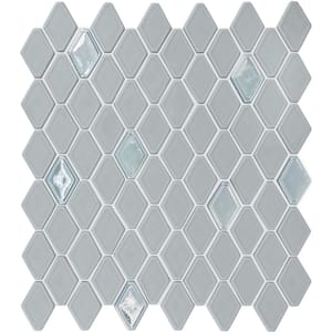 Starcastle Wonderstar 13 in. x 12 in. Glass Elongated Hexagon Mosaic Tile (13.28 sq. ft./Case)
