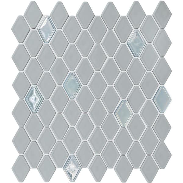 Daltile Starcastle Wonderstar 13 in. x 12 in. Glass Elongated Hexagon Mosaic Tile (13.28 sq. ft./Case)