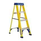 Louisville Ladder 4 ft. Fiberglass Step Ladder with 250 lbs. Load ...