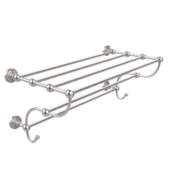 Dottingham Collection 6 Screw-In Towel Rack in Satin Nickel