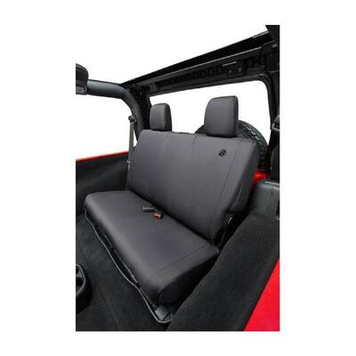Rear Seat Covers - '07-'18 Wrangler JK 2DR (Black Diamond)