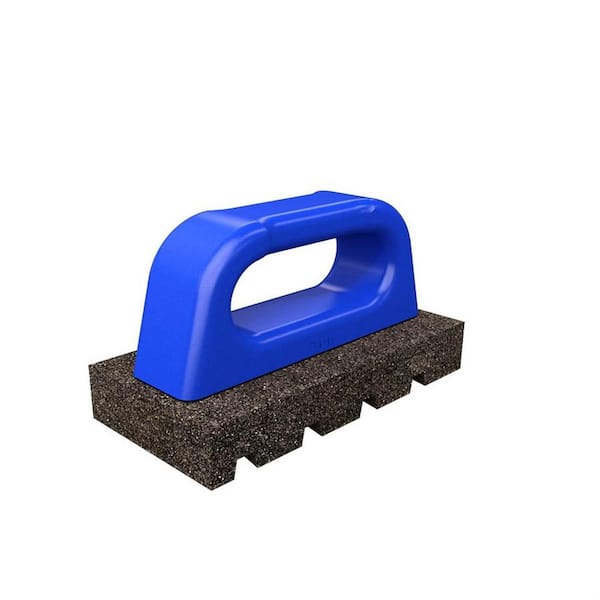 Bon Tool 8 in. x 3-1/2 in. x 1-1/2 in. Fluted Rub Brick with Plastic Handle