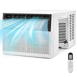 8,000 BTU 115V Window Air Conditioner Cools 400 Sq. Ft. with Remote Control and LED Control Panel in White