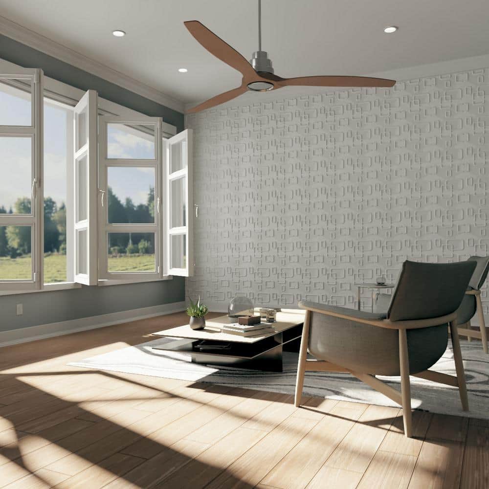 White Textured 3D PVC Decorative Wall Panel 11-7/8" x 11-7/8"