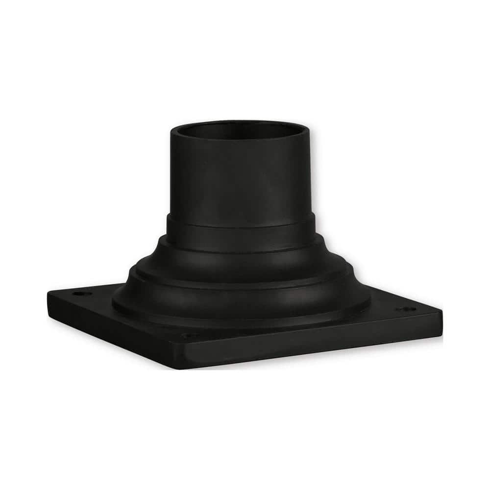 Textured Black Outdoor Pier Mount Adapter