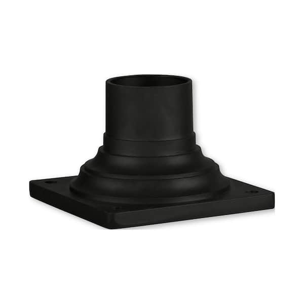 Textured Black Outdoor Pier Mount Adapter