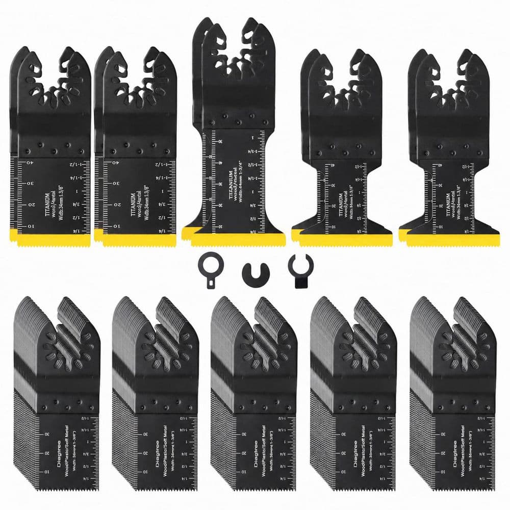 Titanium Plated Multitool Saw Blades with Enhanced Hardness for Metal Wood Plastic Cutting (115-Pack) price history on PriceWatchPro