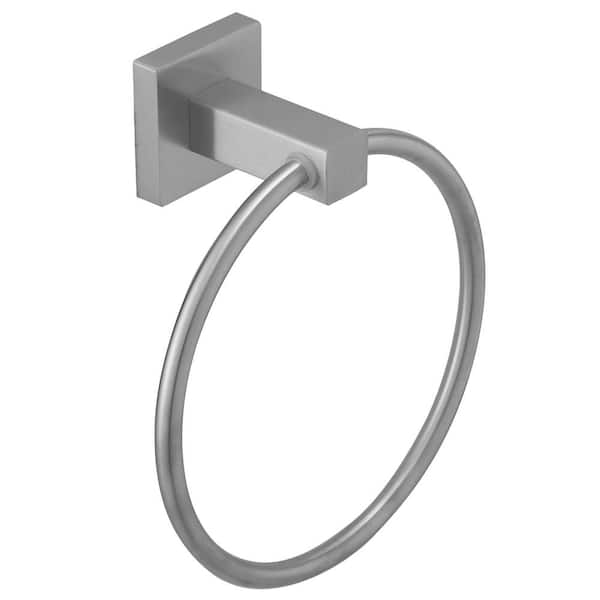 BWE Wall Mounted Towel Ring Bath Round Towel Hanger for Bathroom Toilet Kitchen Stainless Steel in Brushed Nickel