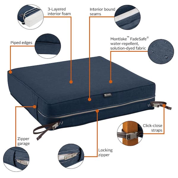 Classic Accessories Montlake Pull Patio Coussin D'assise Slip