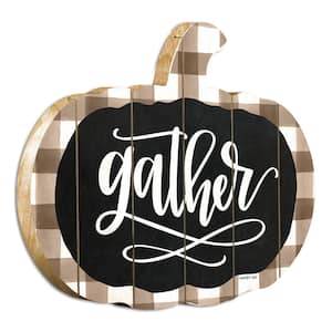 Charlie Gather Printed on a Pumpkin Unframed Graphic Print Typography Art Print 15 in. x 17.25 in. .
