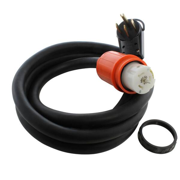 15 Ft 50 Amp Generator Transfer Switch Power Cord With Power Indicator 