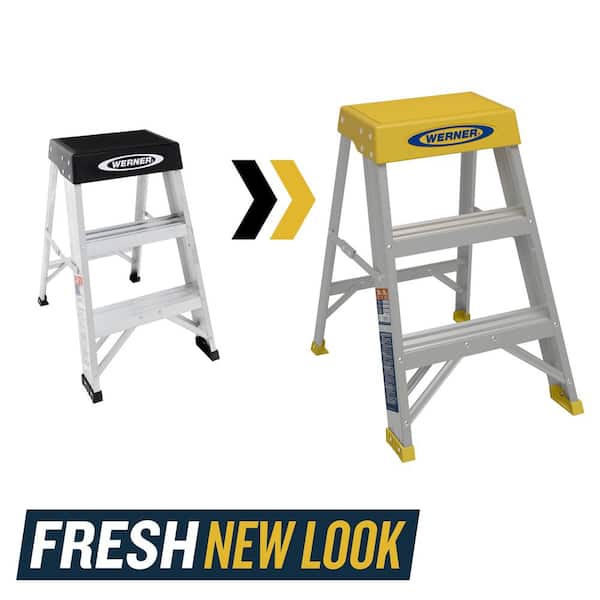 Werner 6 ft. Fiberglass Step Ladder (10 ft. Reach Height) with 300 lb. Load  Capacity Type IA Duty Rating NXT1A06 - The Home Depot