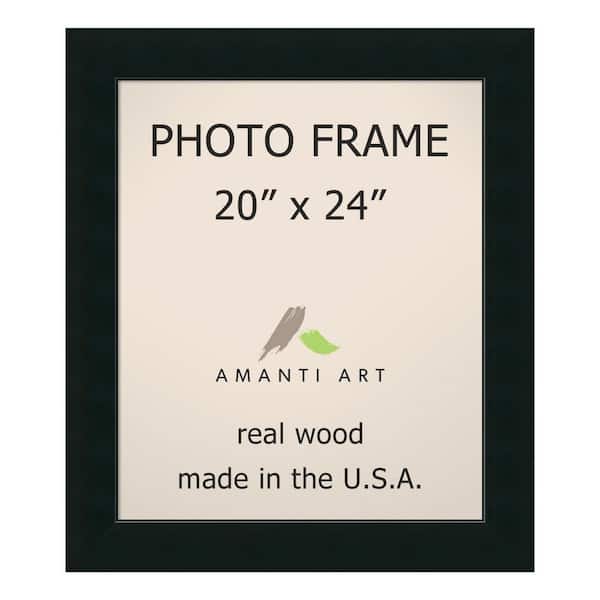 Amanti Art Corvino 20 in. x 24 in. Black Picture Frame