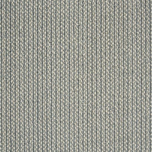 Natural Harmony Panorama Tweed - Slate - Blue 12 ft. 36 oz. Wool