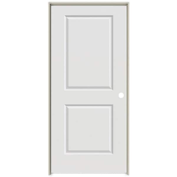 MMI Door 30 in. x 80 in. Smooth Carrara Left-Hand Solid Core Primed Molded Composite Single Prehung Interior Door