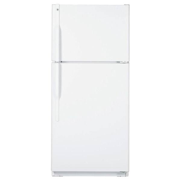 GE 18 cu. ft. Top Freezer Refrigerator in White