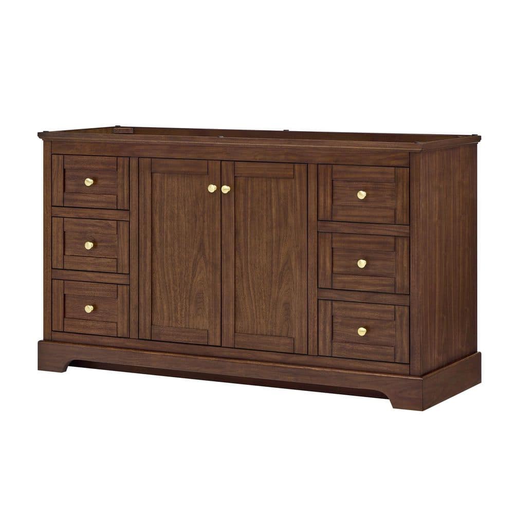 Avery 59.25 in. Bath Vanity Cabinet without Top in Dark Walnut price history on PriceWatchPro