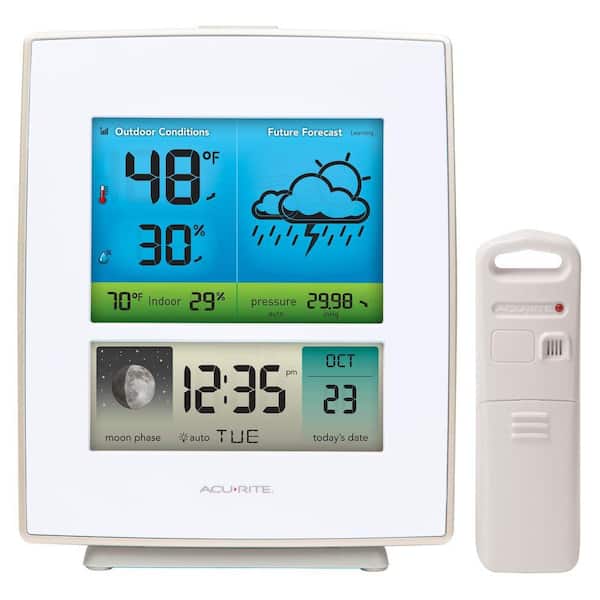 AcuRite Weather Forecaster with Color Display White Case