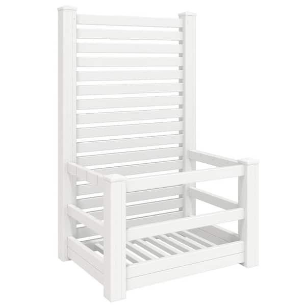 175 Gal. Waterproof Modern Outdoor Pool Storage Bin with 6-Repositionable Hooks for Patios, Backyards