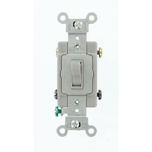 15 Amp Commercial Grade 4-Way Toggle Switch, Gray