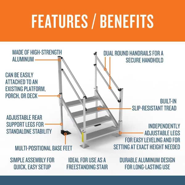 Pathway 3G Aluminum Stair Kit 29 in. to 38-3/8 in.
