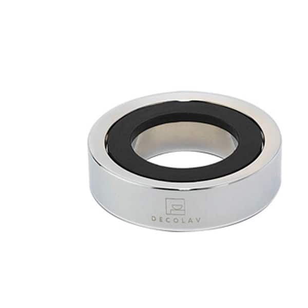 DECOLAV 3 in. x 3/4 in. Brass Mounting Ring in Polished Chrome