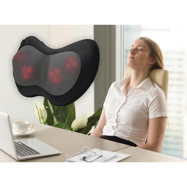 Dropship Back Neck Massage Pillow Thermotherapy Kneading Manipulation  Massager Car Massage Pillow to Sell Online at a Lower Price