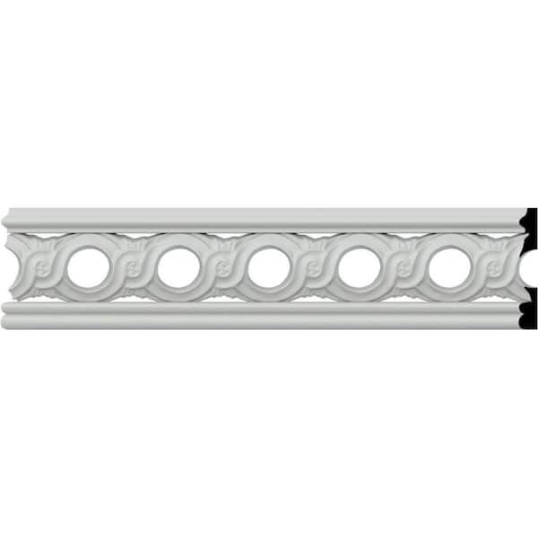 3/8 in. x 2-1/4 in. x 78 in. Polyurethane Pearl Pierced Moulding