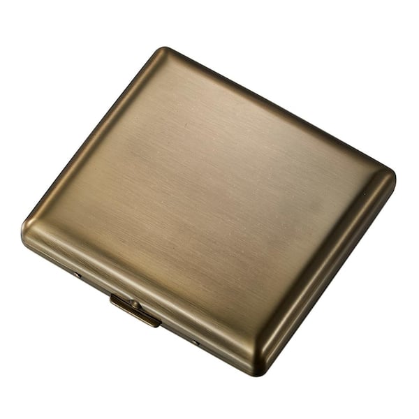 Visol Venus Brass Stainless Steel Cigarette Case (20-Cigarettes)