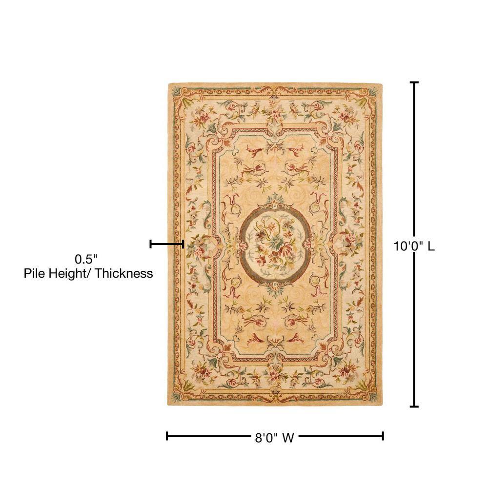 Handmade Red Wool Tufted Rectangular 8' x 10' Area Rug