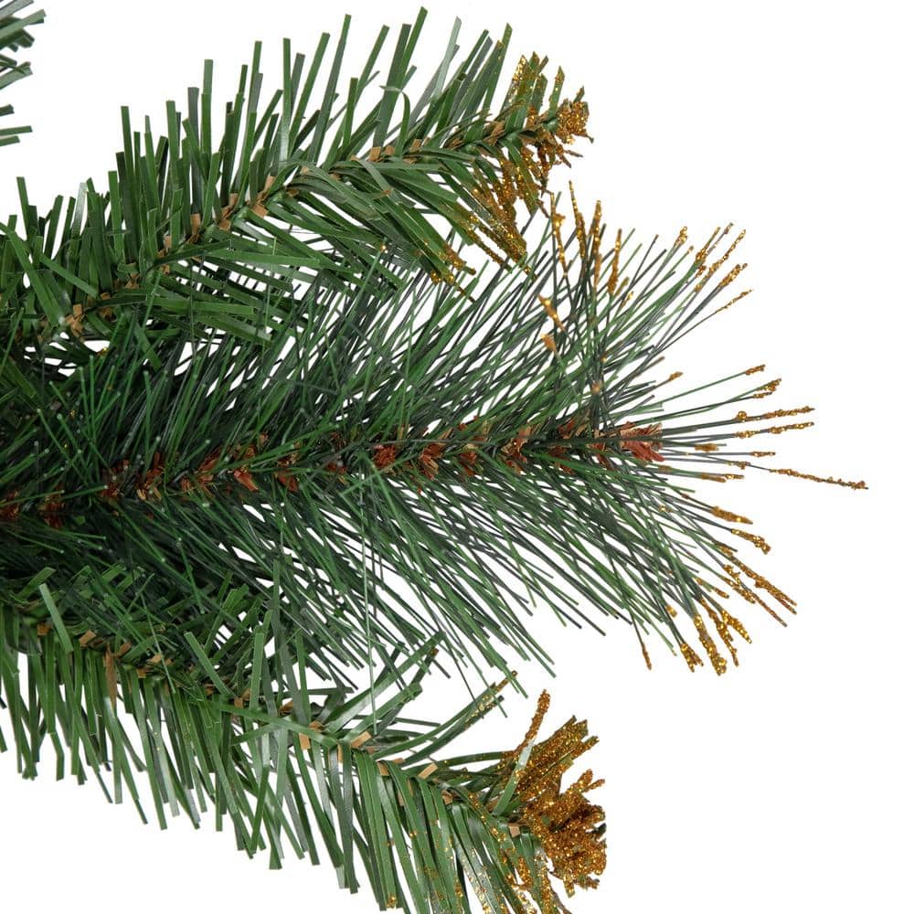 Festive Shimmer 9ft Pre-Lit Traditional Pine Garland with White Lights