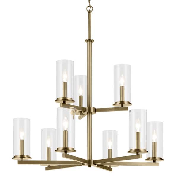 Kichler Crosby 9-Light Gold Traditional Chandelier